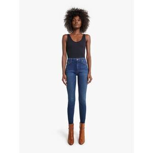 MOTHER High Waisted Looker Skinny Stretch Jeans in Until Next Time Blue size 27